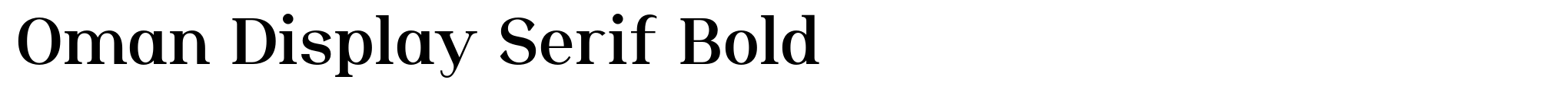 Oman Display Serif Bold image